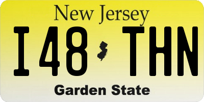 NJ license plate I48THN