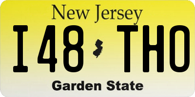NJ license plate I48THO