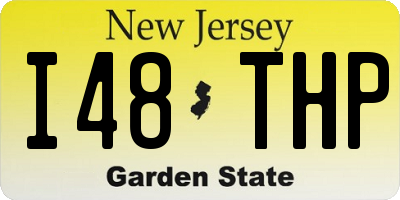 NJ license plate I48THP