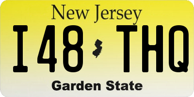 NJ license plate I48THQ