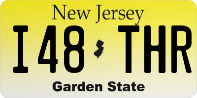 NJ license plate I48THR