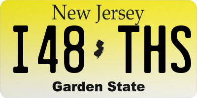 NJ license plate I48THS