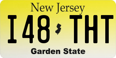 NJ license plate I48THT