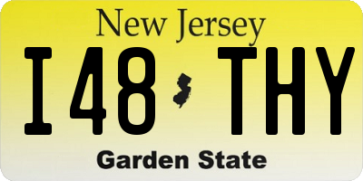 NJ license plate I48THY