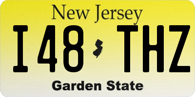 NJ license plate I48THZ