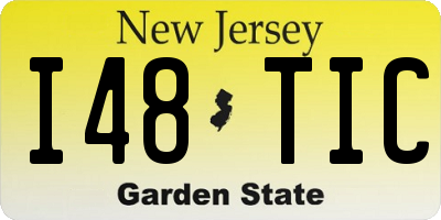 NJ license plate I48TIC