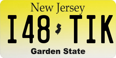 NJ license plate I48TIK