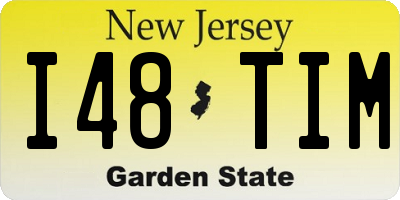 NJ license plate I48TIM