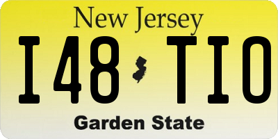 NJ license plate I48TIO
