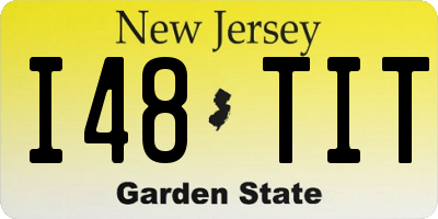 NJ license plate I48TIT
