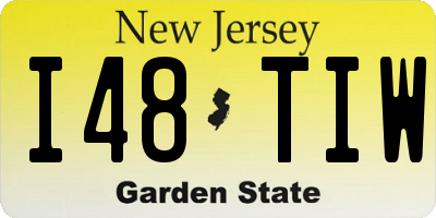 NJ license plate I48TIW