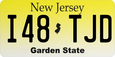 NJ license plate I48TJD