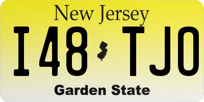 NJ license plate I48TJO