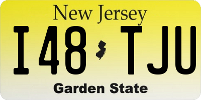NJ license plate I48TJU