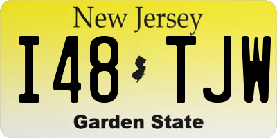 NJ license plate I48TJW