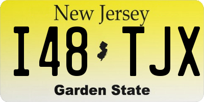 NJ license plate I48TJX