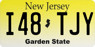 NJ license plate I48TJY