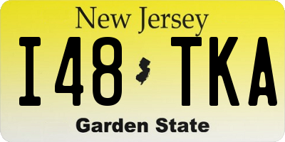 NJ license plate I48TKA