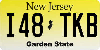 NJ license plate I48TKB