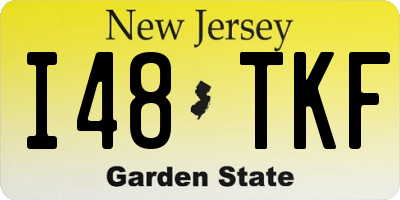 NJ license plate I48TKF
