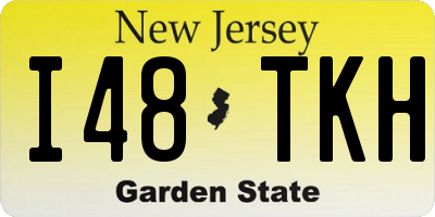 NJ license plate I48TKH