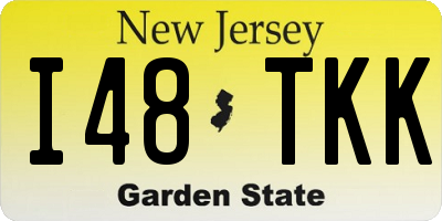 NJ license plate I48TKK