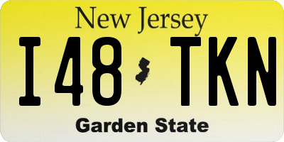 NJ license plate I48TKN