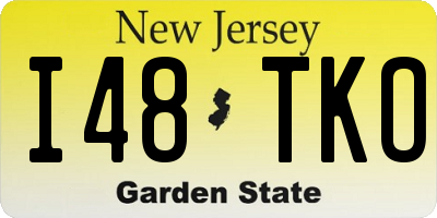 NJ license plate I48TKO