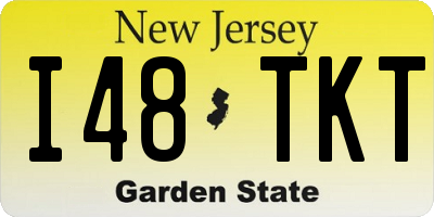 NJ license plate I48TKT