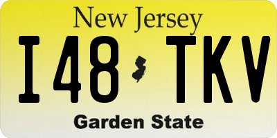 NJ license plate I48TKV
