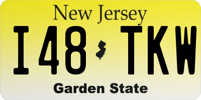 NJ license plate I48TKW
