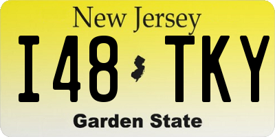 NJ license plate I48TKY