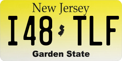 NJ license plate I48TLF