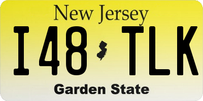 NJ license plate I48TLK