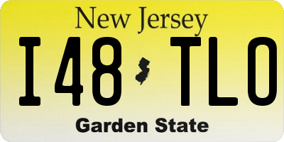 NJ license plate I48TLO