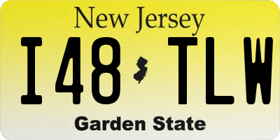 NJ license plate I48TLW