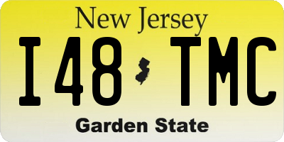 NJ license plate I48TMC