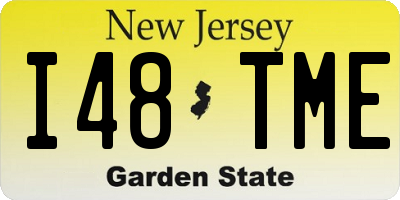 NJ license plate I48TME