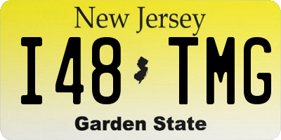 NJ license plate I48TMG