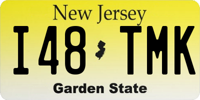 NJ license plate I48TMK