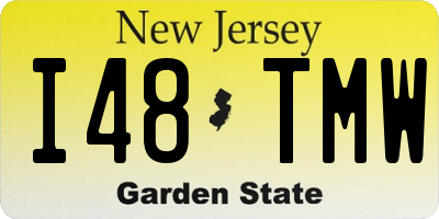 NJ license plate I48TMW