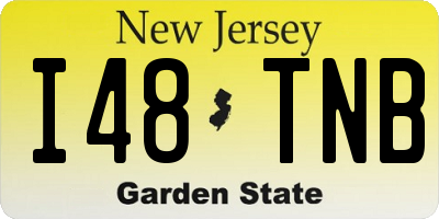 NJ license plate I48TNB
