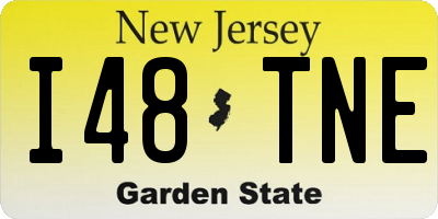 NJ license plate I48TNE