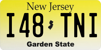 NJ license plate I48TNI