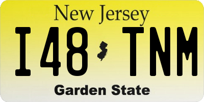 NJ license plate I48TNM