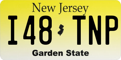 NJ license plate I48TNP