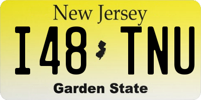 NJ license plate I48TNU