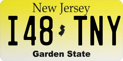 NJ license plate I48TNY