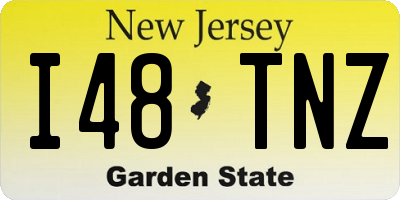 NJ license plate I48TNZ