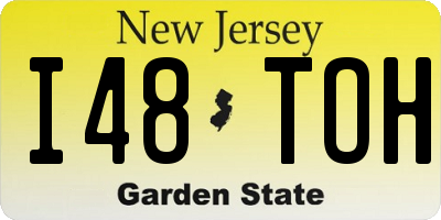 NJ license plate I48TOH
